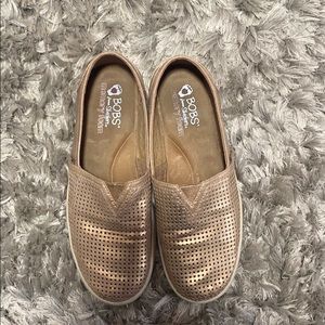 Bobs rose gold memory foam shoes